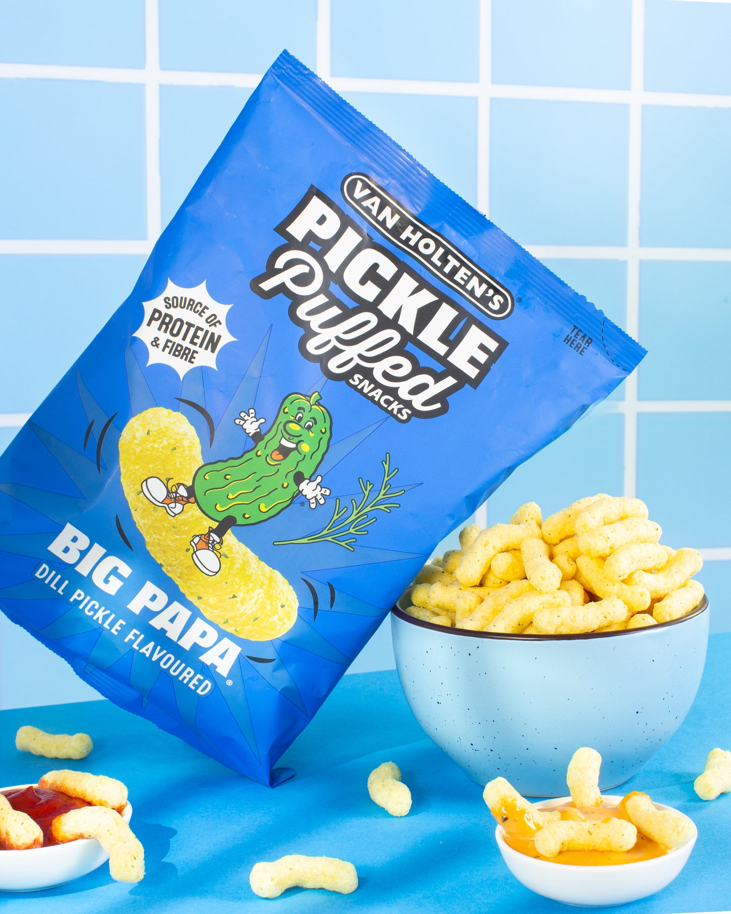 Van Holten's Big Papa - Pickle & Dill Flavour Puffed Snacks