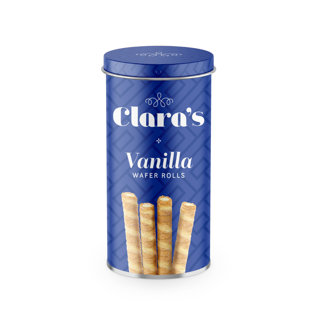 Clara's Vanilla Wafer Rolls 130g
