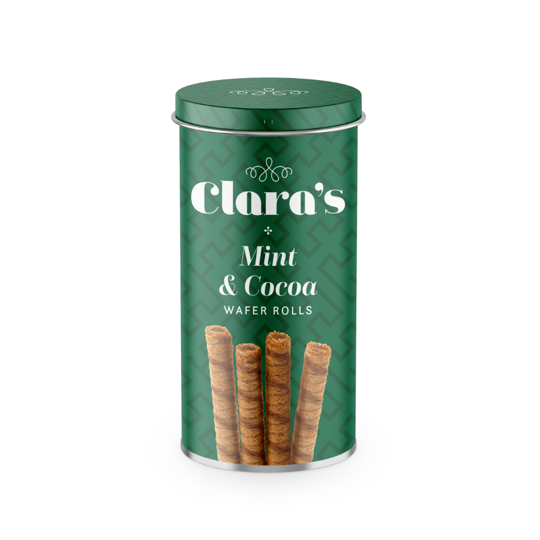Clara's Selections Mint & Cocoa Wafer Rolls