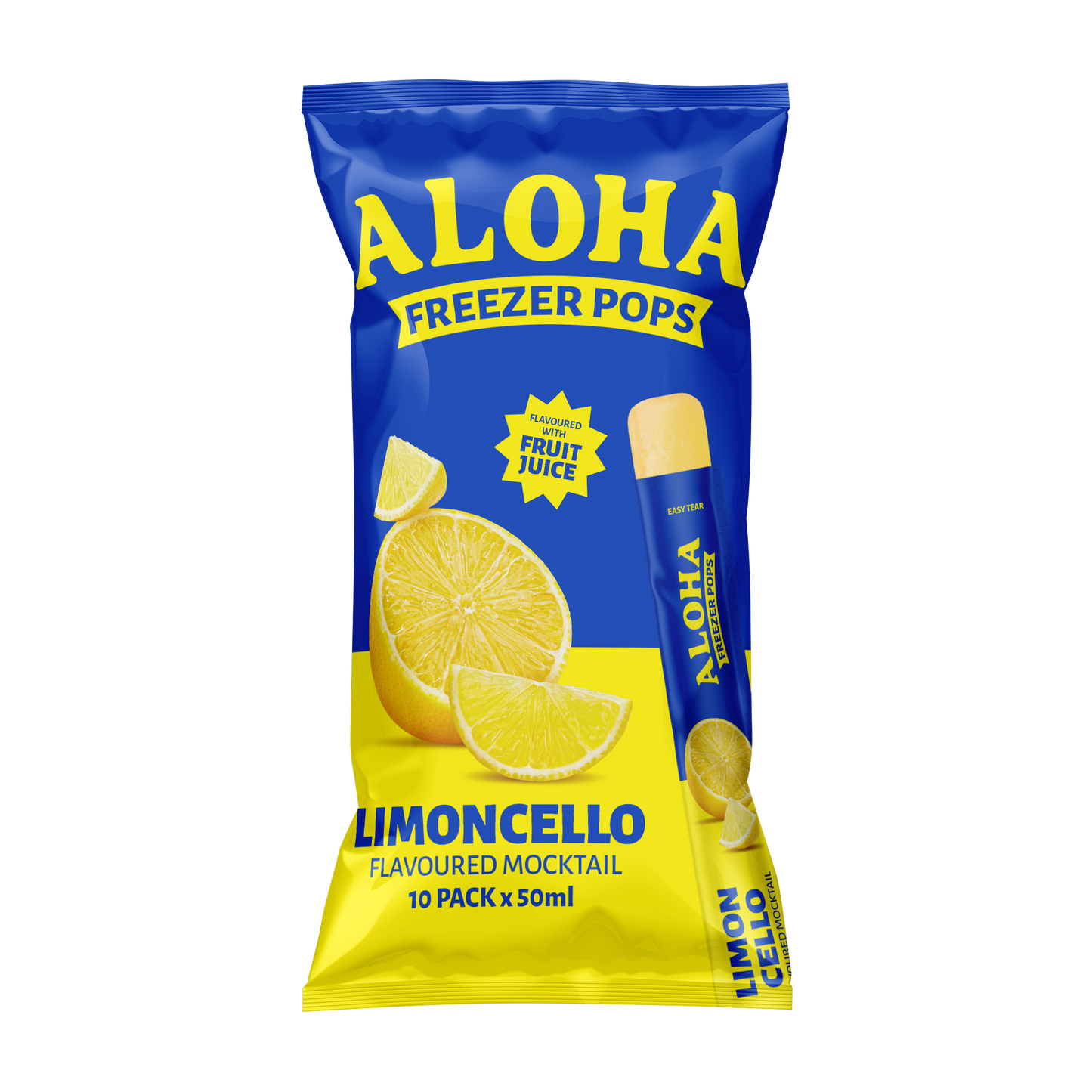 Aloha Limoncello Freezer Pops 50ml