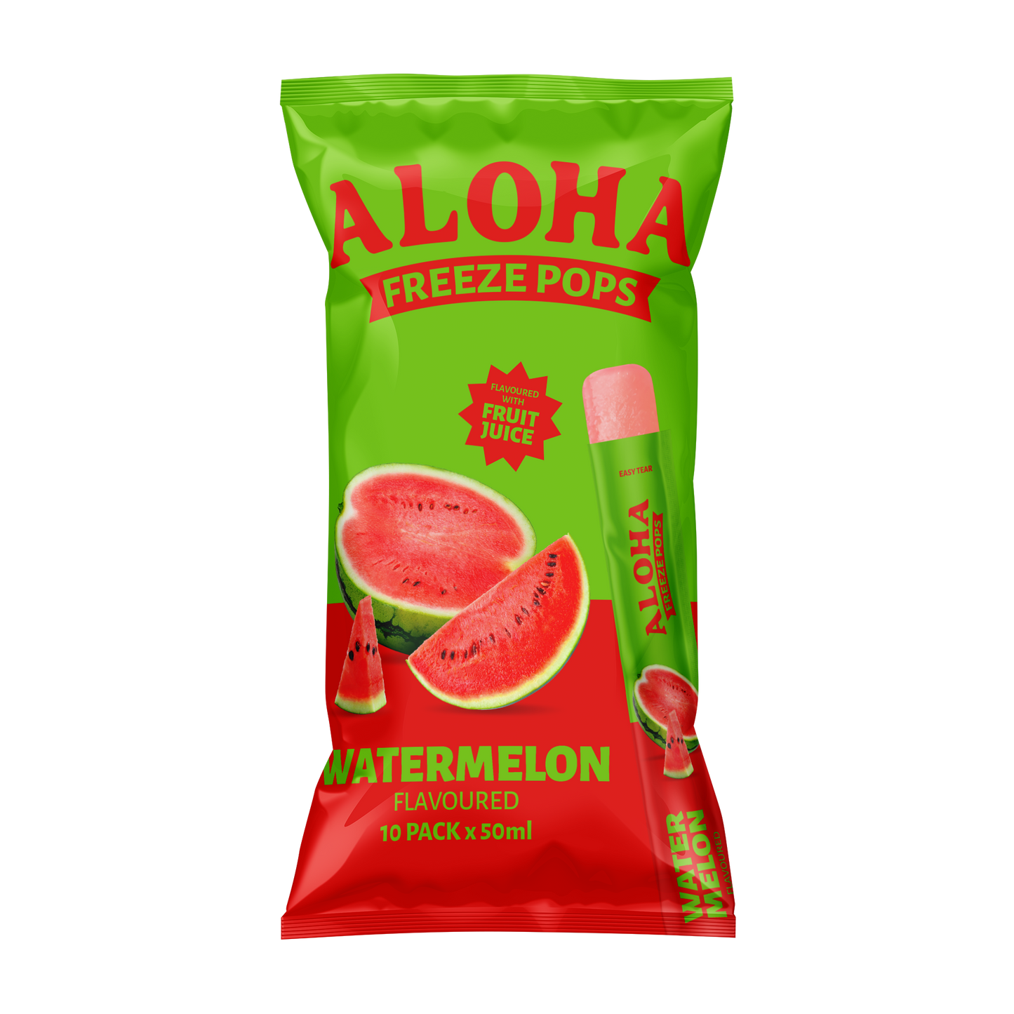 Aloha Watermelon Freezer Pops 50ml