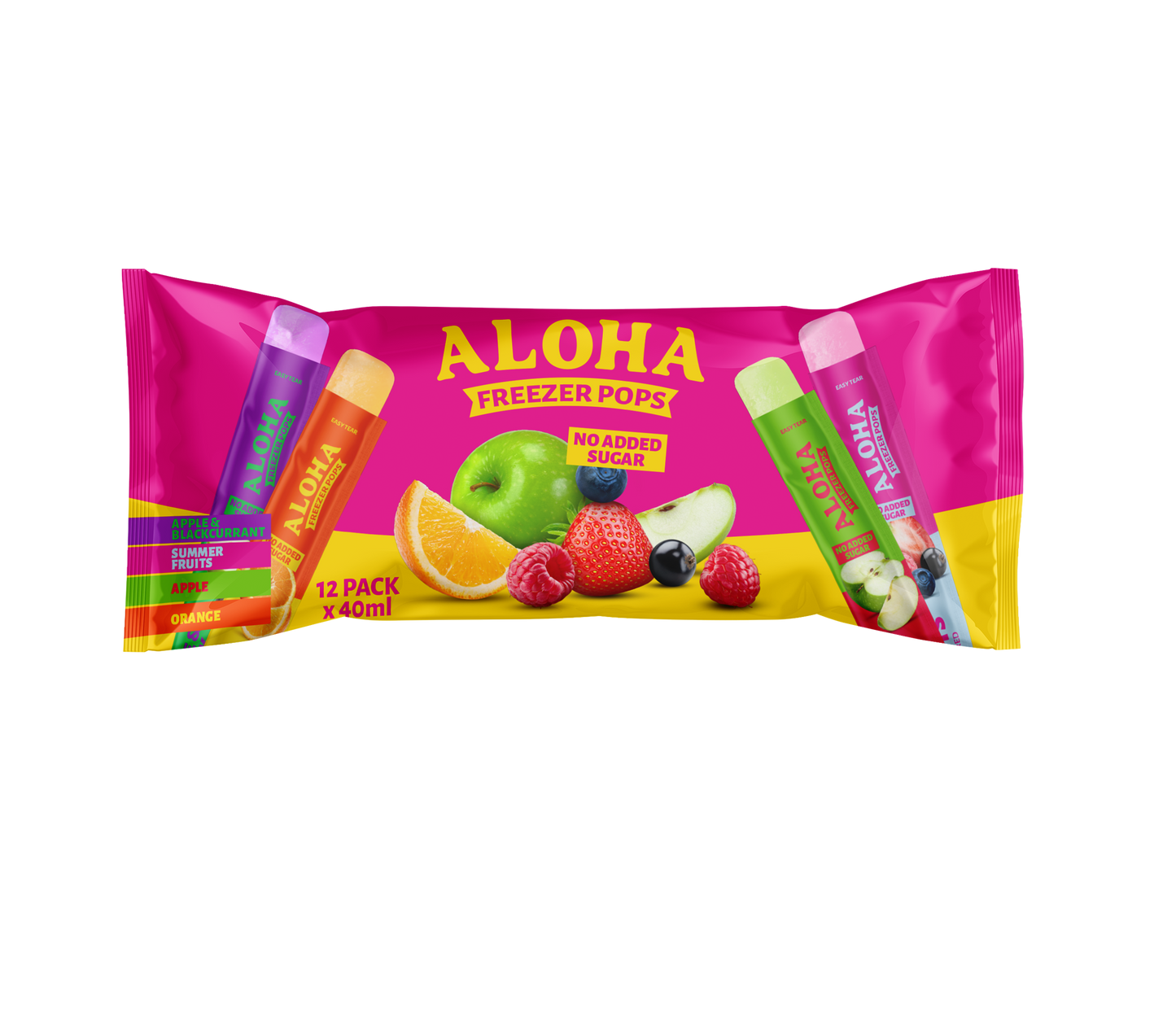 Aloha Mixed Pack Freezer Pops NO ADDED SUGAR