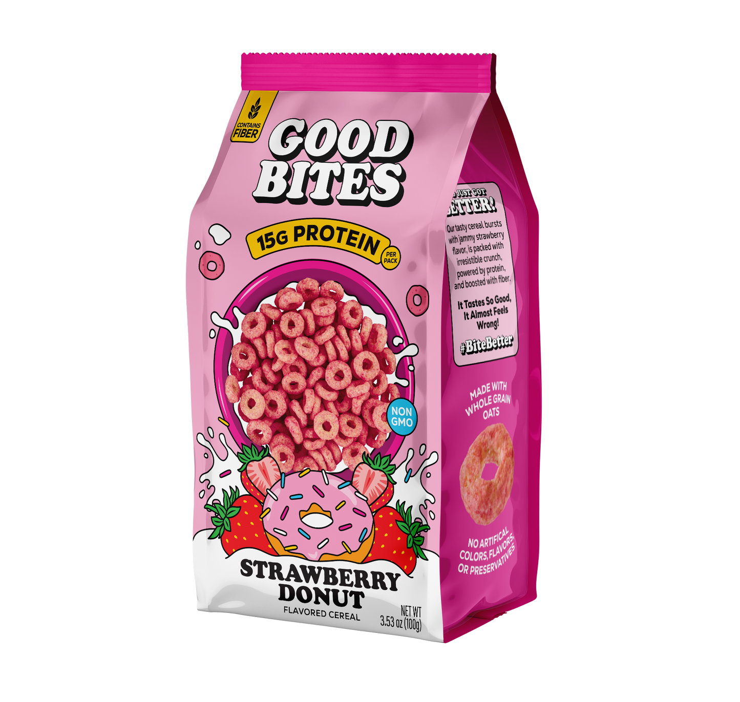 Good Bites of Protein Strawberry Donut Cereal 100g
