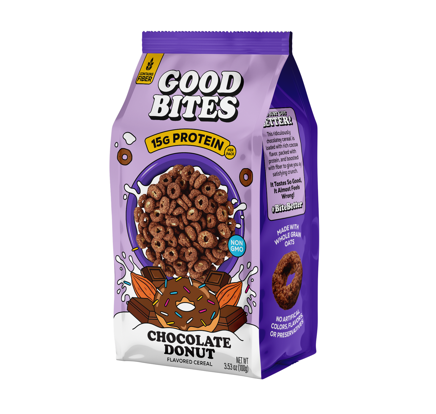 Good Bites of Protein Chocolate Donut Cereal 100g