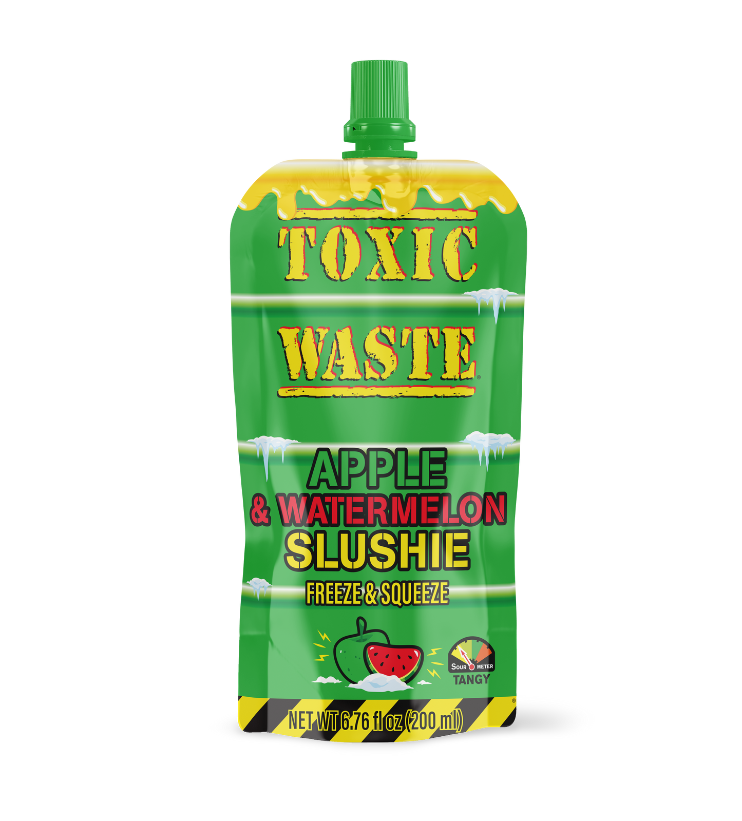 Toxic Waste Apple & Watermelon Slushie