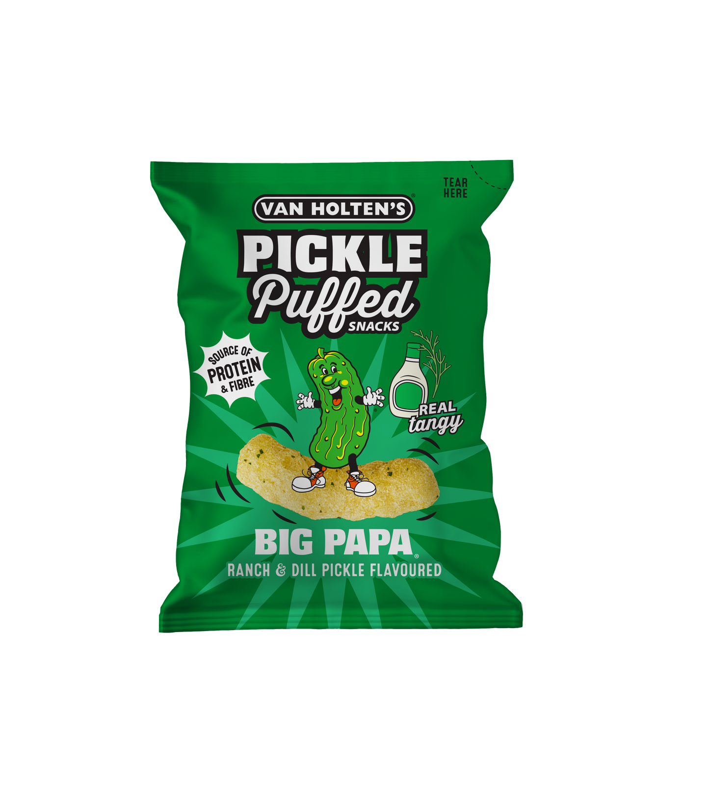 Van Holten's Big Papa - Ranch & Dill Pickle Flavour Puffed Snacks - COMING SOON