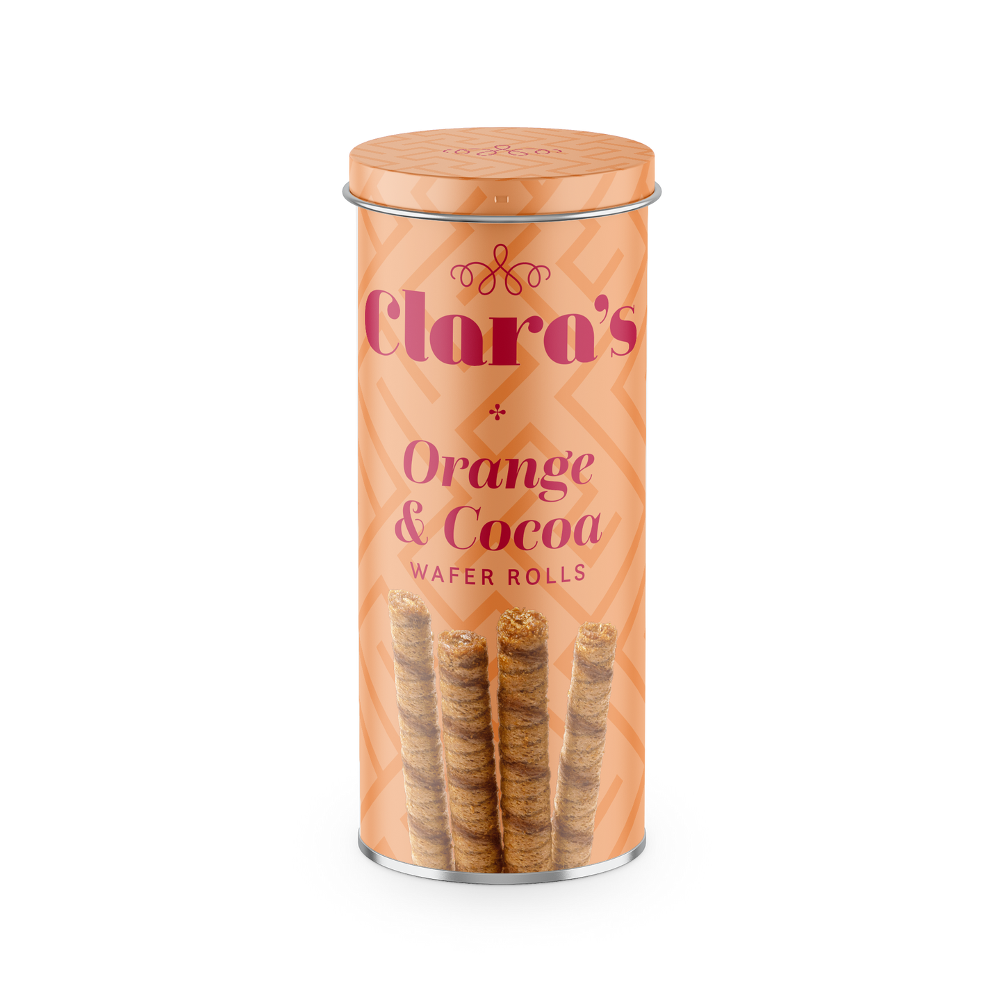 Clara's Selections Orange & Cocoa Wafer Rolls (130g)