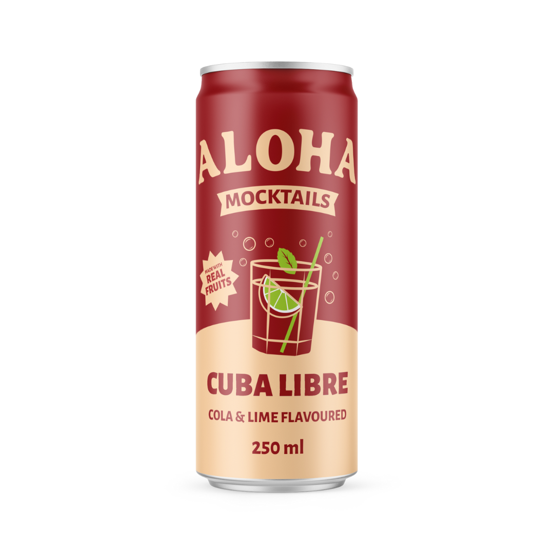 Aloha Cuba Libre Cola and Lime Flavoured Mocktail Drink