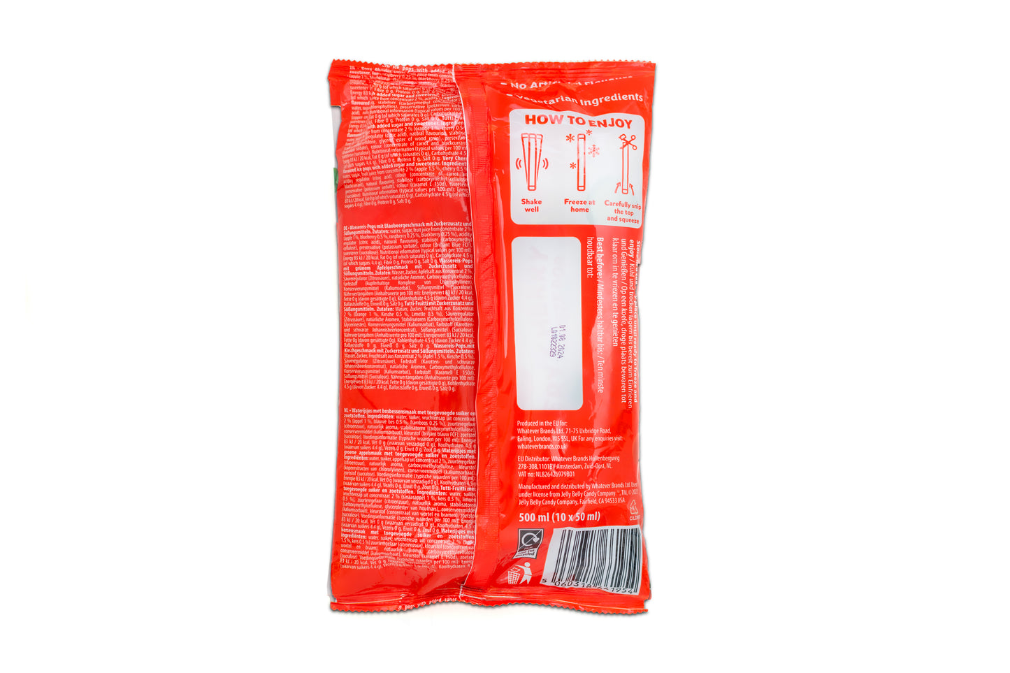 Jelly Belly Freeze Pops 10 pack (50ml)