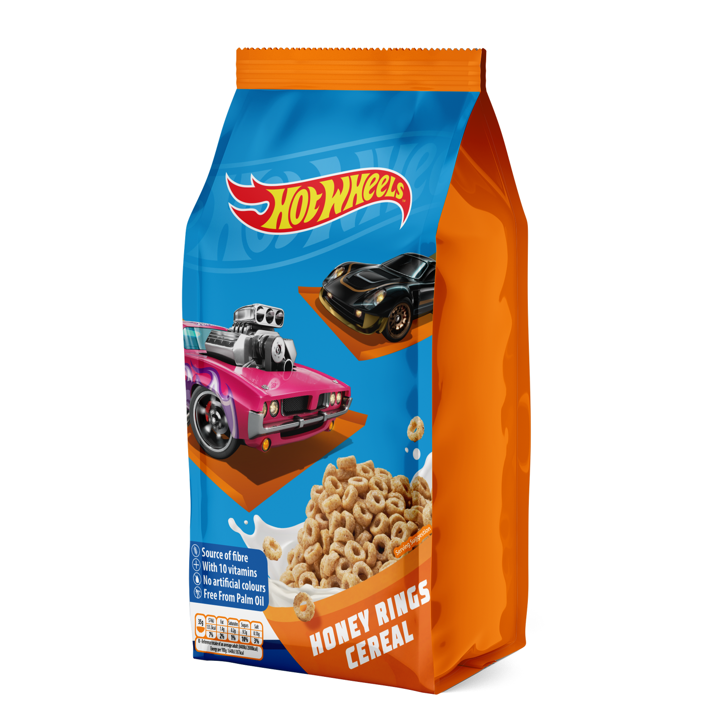Hot Wheels Honey Rings Cereals With Vitamins Bag 100g
