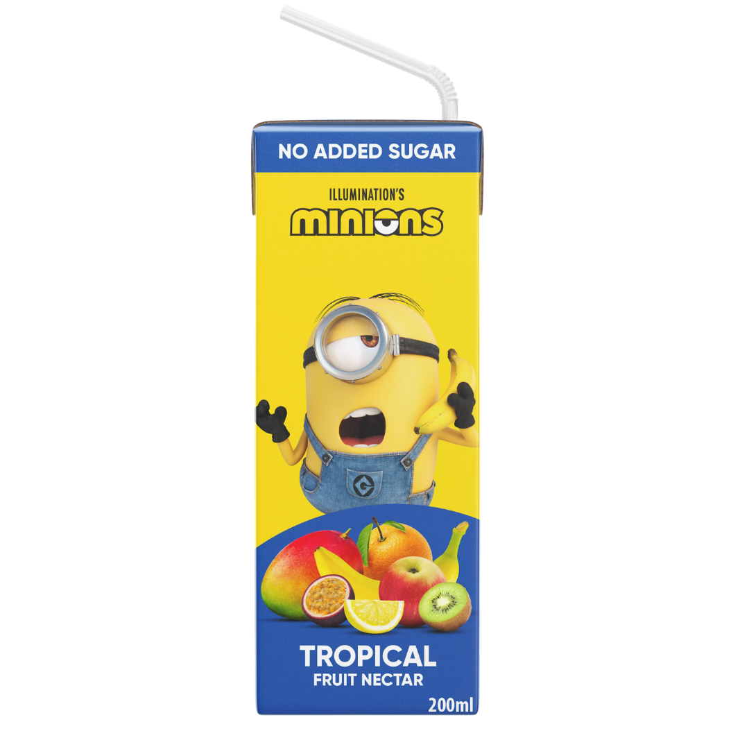 Minions Tropical No Added Sugar Nectar Tetra Drink 200ml