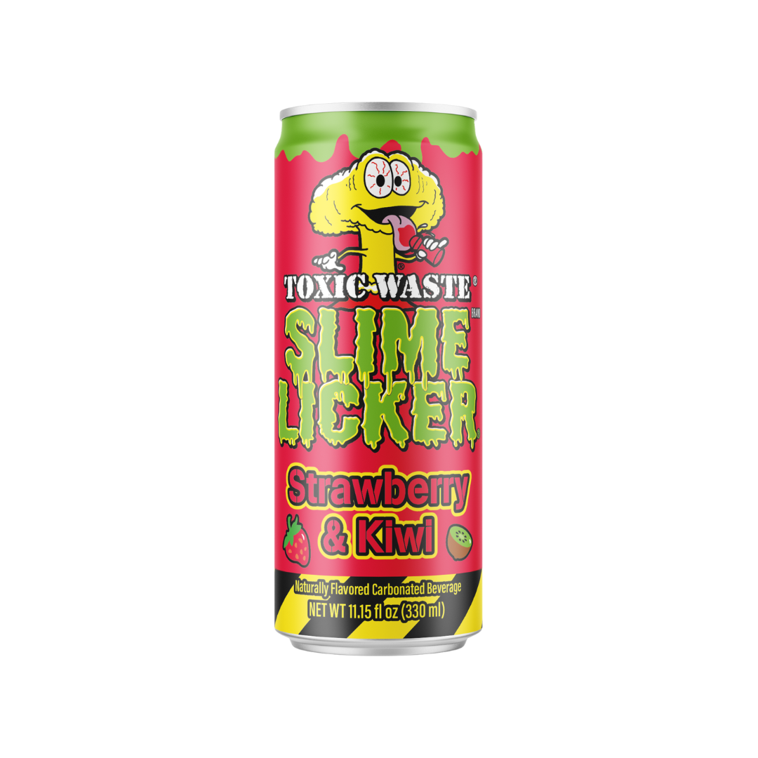Slime Licker Sour Strawberry Kiwi Soda Can