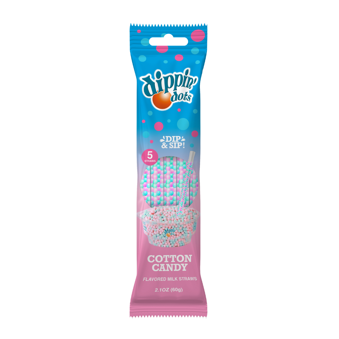 Dippin' Dots Cotton Candy Milk Straws