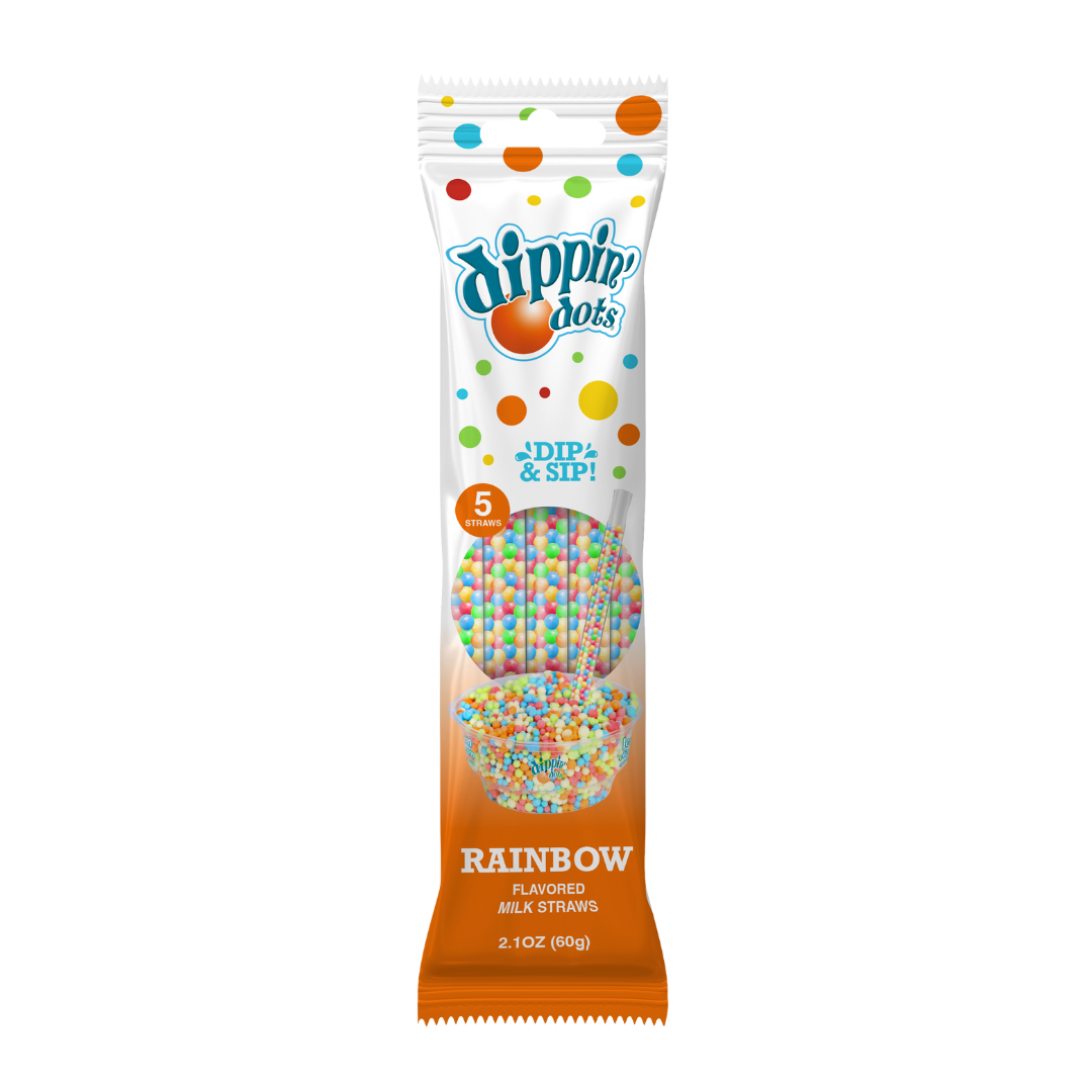 Dippin' Dots Rainbow Ice Milk Straws