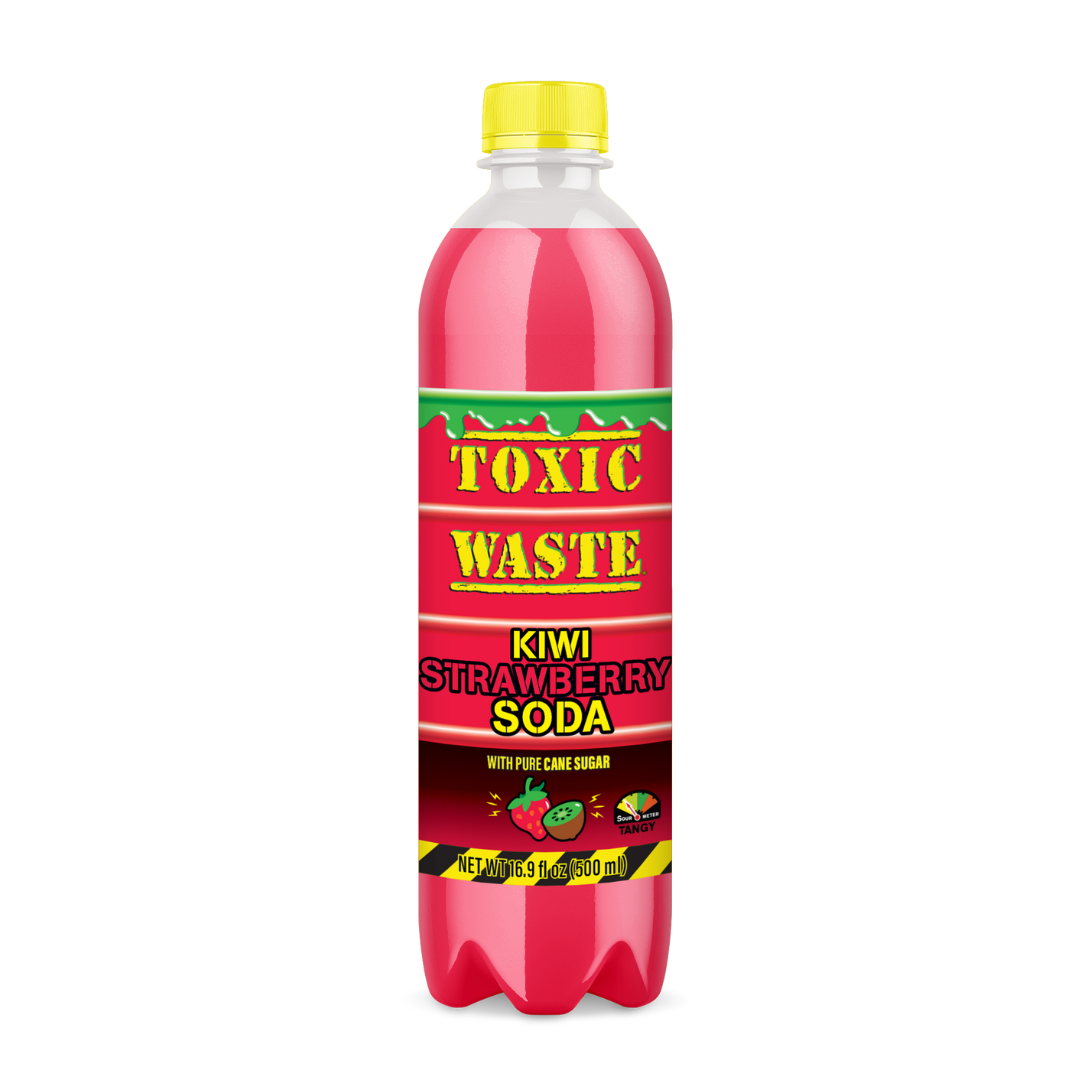 Toxic Waste Sour Kiwi Strawberry Soda Drink