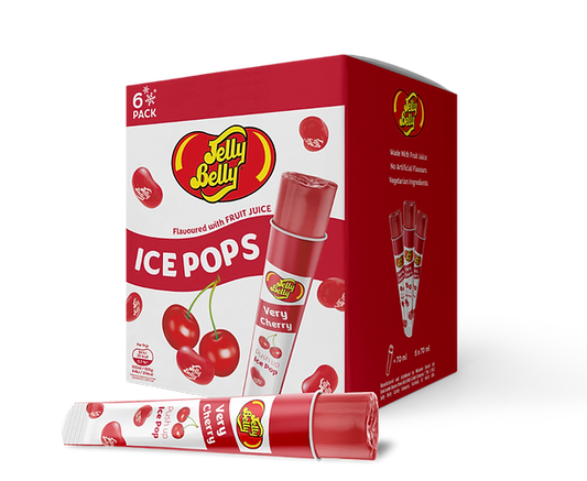 Jelly Belly Very Cherry Ice pops 6 pack (70ml)