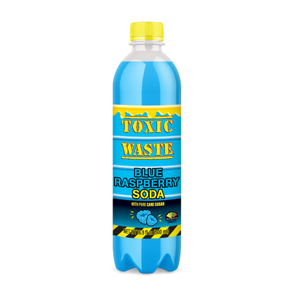 Toxic Waste Sour Blue Raspberry Soda Drink