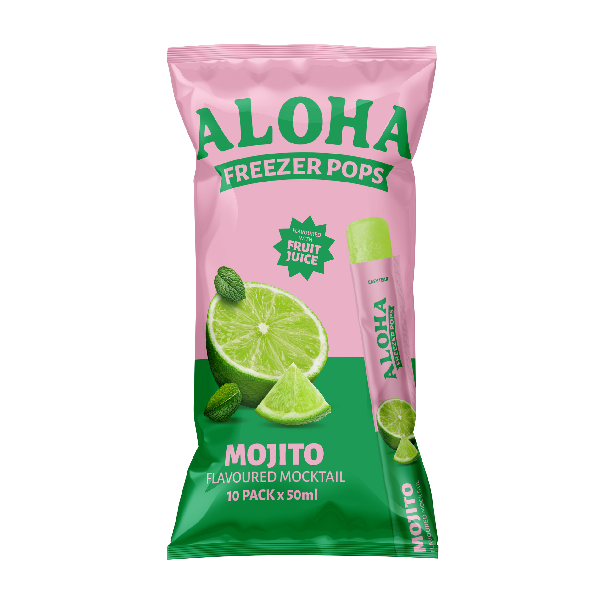Aloha Mojito Freezer Pops 50ml – Whateverbrands