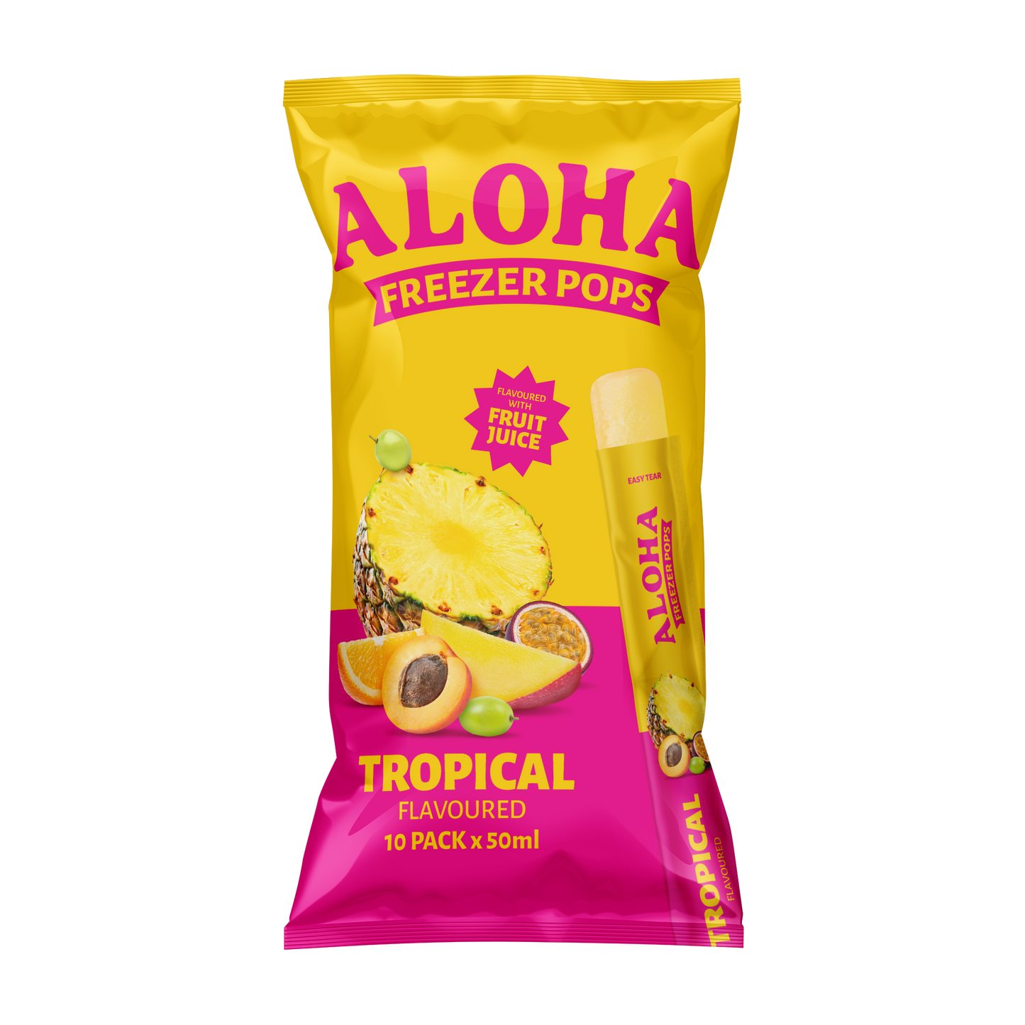 Aloha Tropical Freezer Pops 50ml