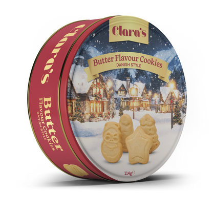 Clara's Christmas Danish Style Butter Cookies 114g