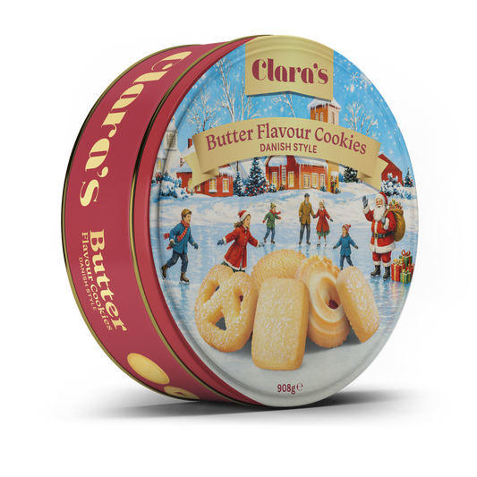 Clara's Christmas Danish Style Butter Cookies 908g