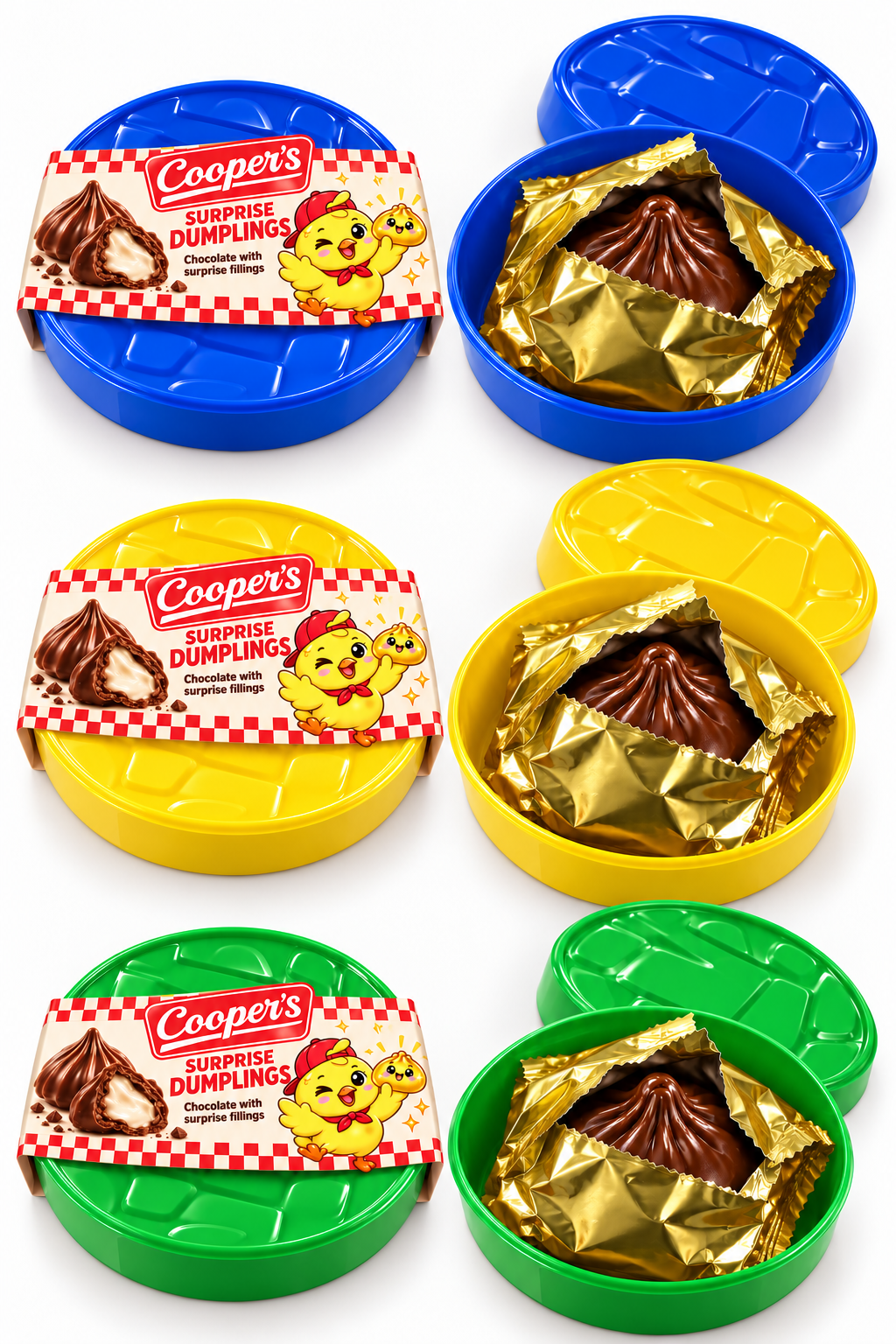 Cooper's single chocolate surprise dumpling in plastic tub