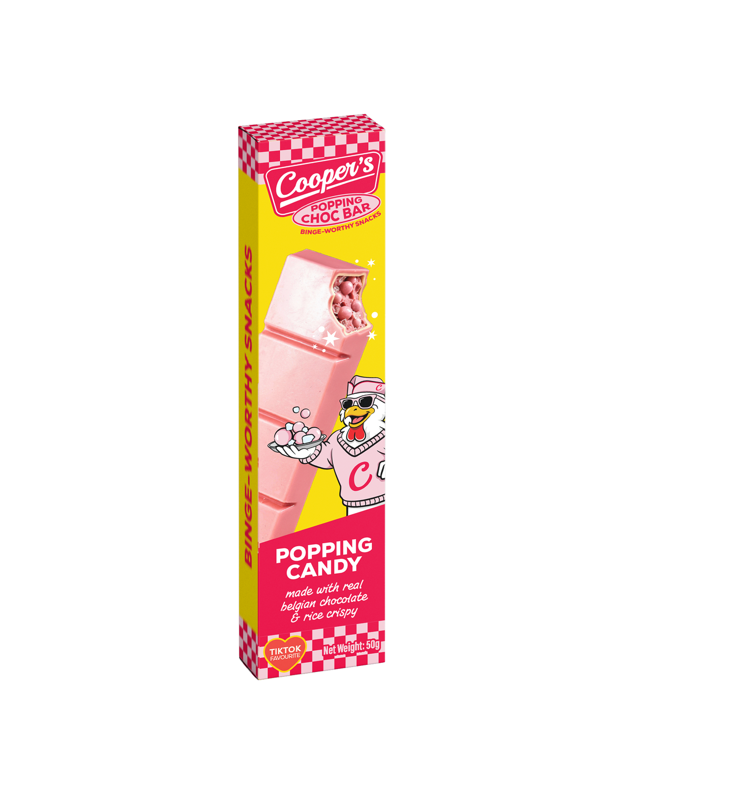 Cooper's choco bar with popping candy