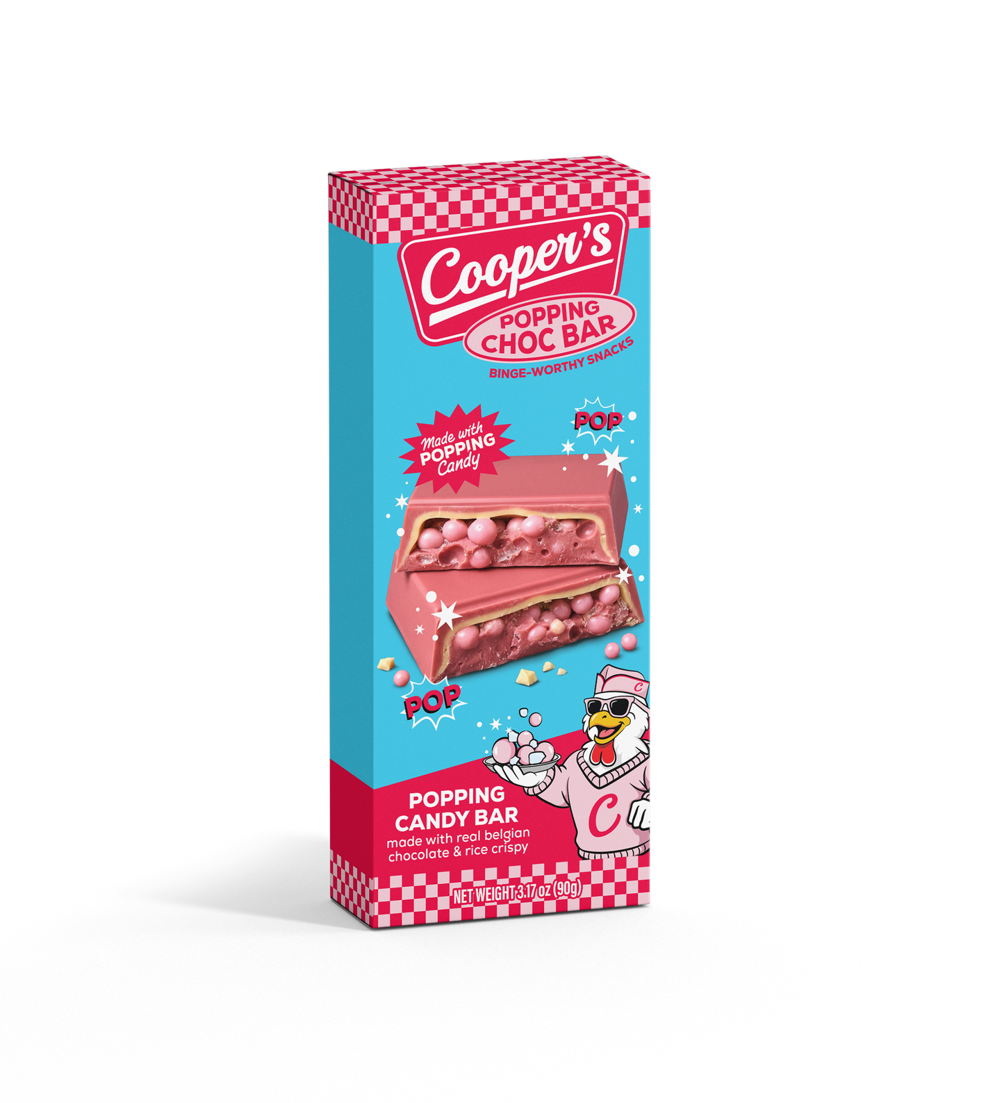 Cooper's choco bar with popping candy