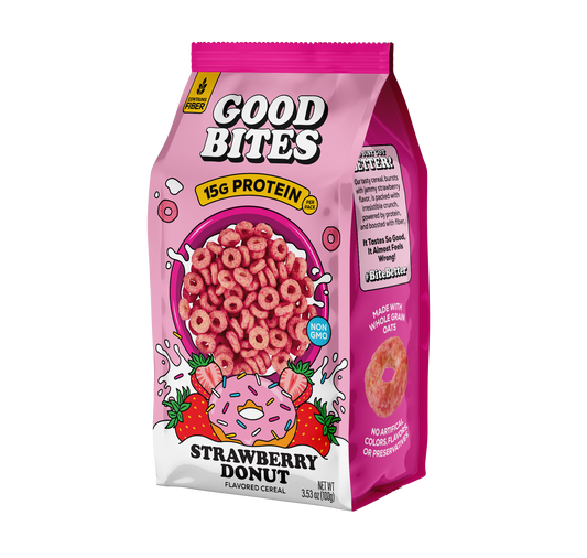 Good Bites of Protein Strawberry Donut Cereal 100g