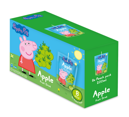 Peppa Pig No Added Sugar Apple Fruit Drink 200ml