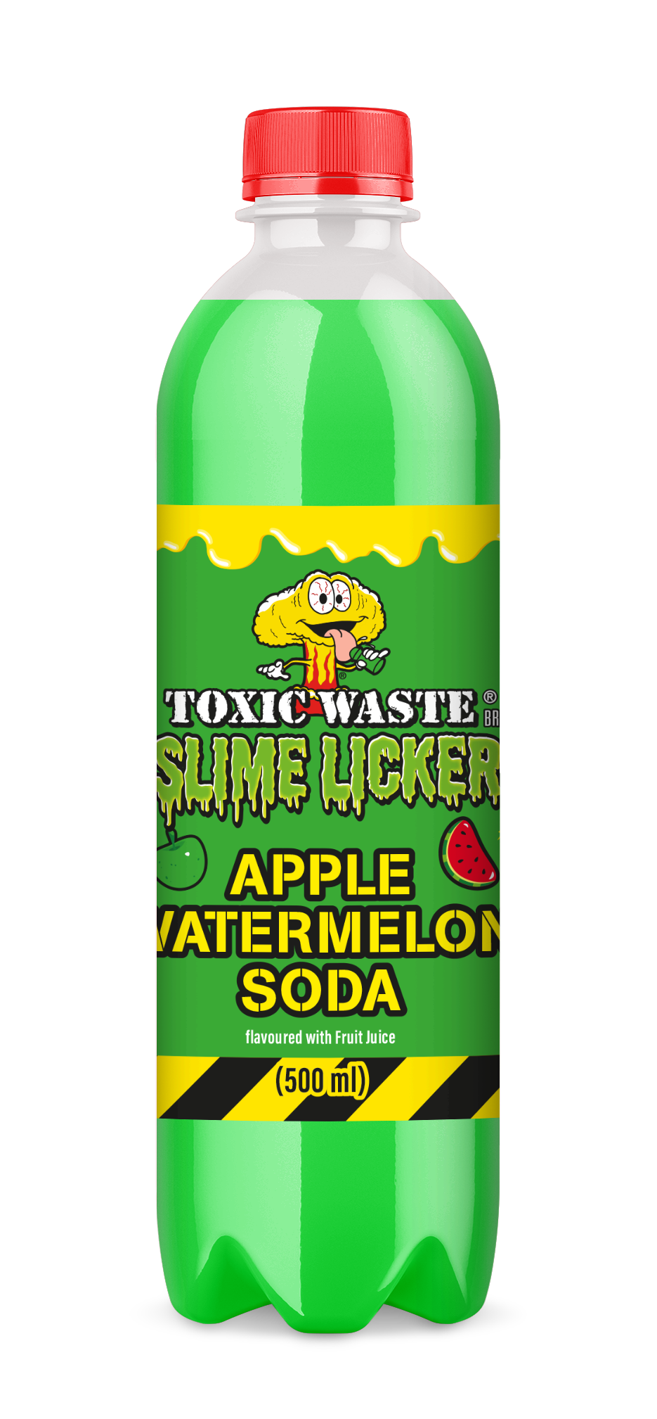 Toxic Waste Slime Licker Sour Green Apple Watermelon Soda Drink