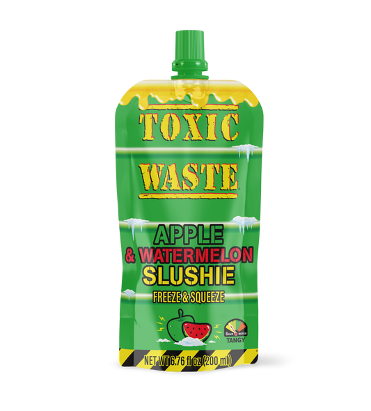 Toxic Waste Apple & Watermelon Slushie