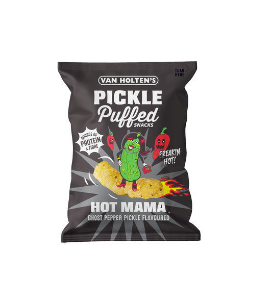 Van Holten's Hot Mama - Ghost Pepper Pickle Flavour Puffed Snacks - COMING SOON