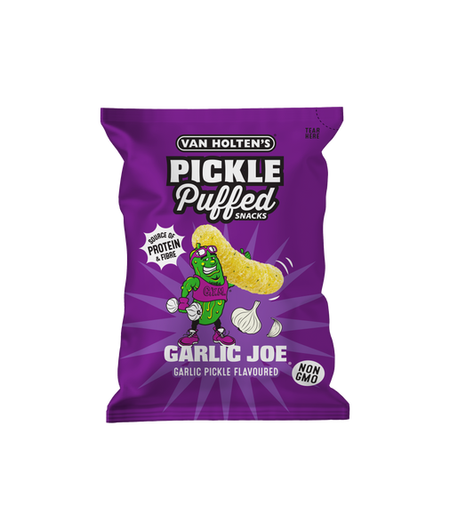 Van Holten's Garlic Joe - Pickle & Garlic Flavour Puffed Snacks