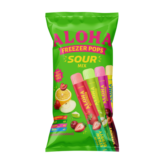 Aloha Mixed Pack Freezer Pops SOUR