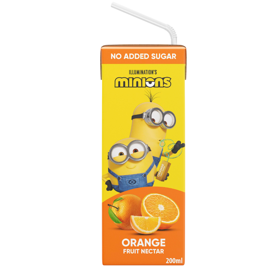 Minion Apple & Orange No Added Sugar Nectar Tetra Drink 200ml