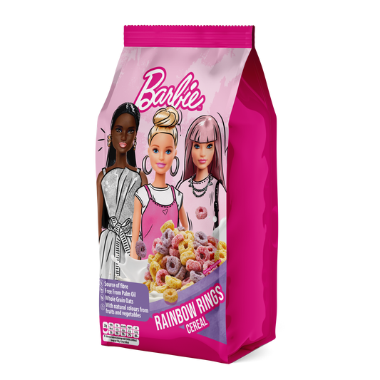 Barbie Fruity Rings Cereal Bag 100g