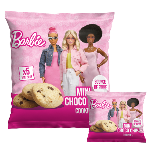 Barbie Choco Chip Mini Cookies 5x20g
