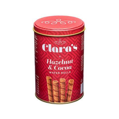 Clara's Hazelnut & Cocoa Wafer Rolls 300g