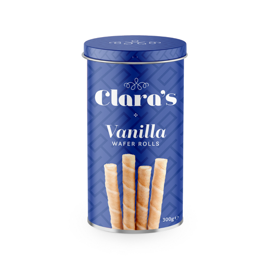Clara's Vanilla Wafer Rolls 300g