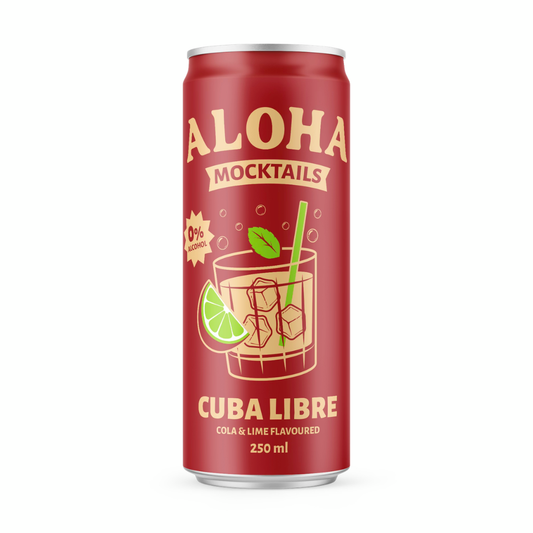 Aloha Cuba Libre Cola and Lime Flavoured Mocktail Drink