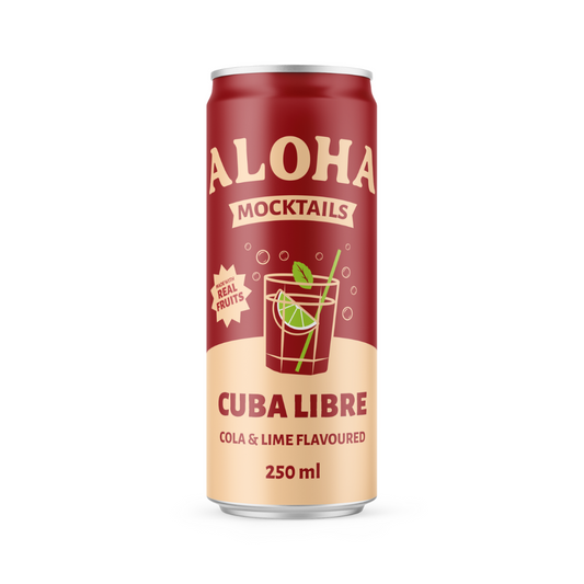 Aloha Cuba Libre Cola and Lime Flavoured Mocktail Drink