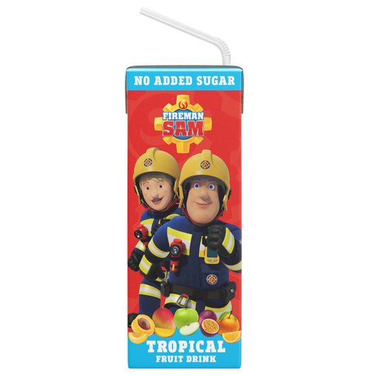 Fireman Sam Tropical No Added Sugar Fruit Tetra Drink 200ml