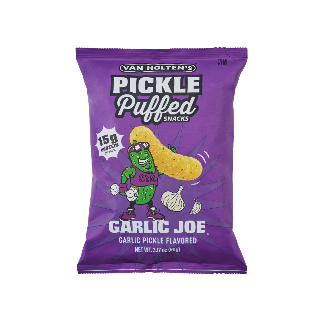 Van Holten's Garlic Joe - Pickle & Garlic Flavour Puffed Snacks