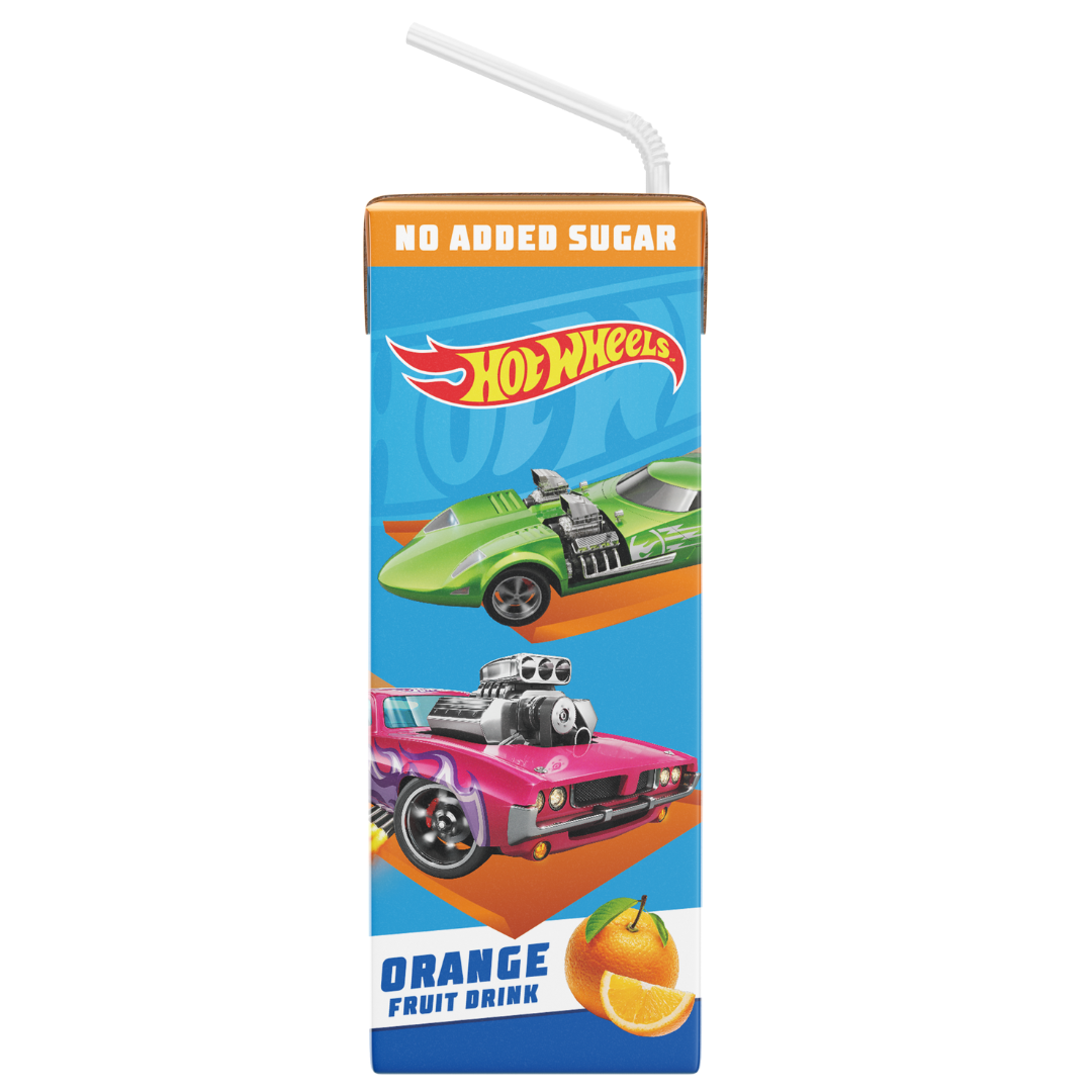 Hot Wheels Orange No Added Sugar Fruit Tetra Drink 200ml