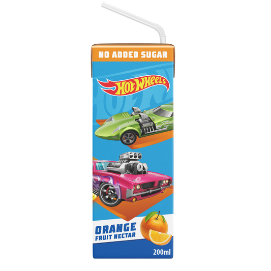 Hot Wheels Apple and Orange No Added Sugar Nectar Tetra Drink 200ml