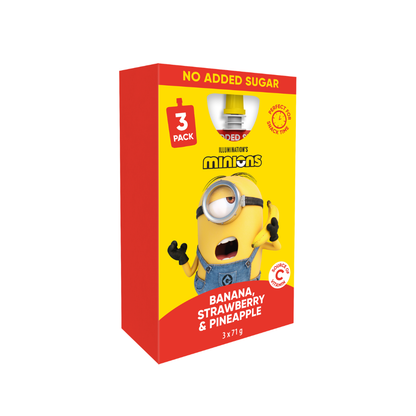 Minions Banana, Strawberry and Pineapple Puree 3 x 71g