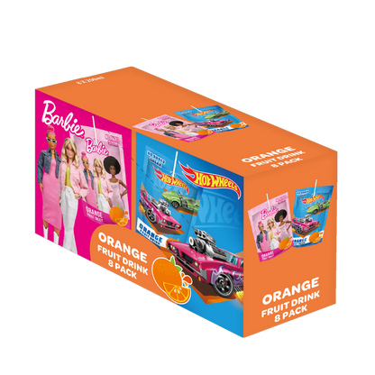 Mattel Multi Character No Added Sugar Orange Fruit Drink 200ml