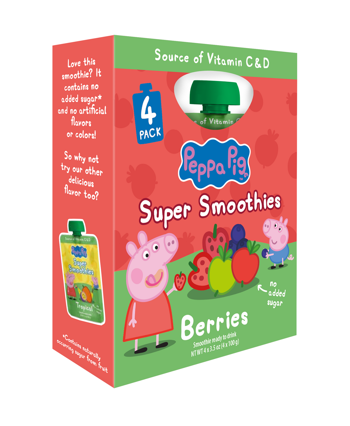 Peppa Pig Berries Smoothie 4 x 100ml