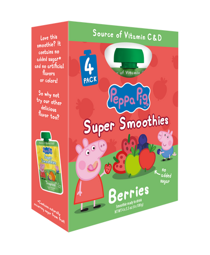 Peppa Pig Berries Smoothie 4 x 100ml